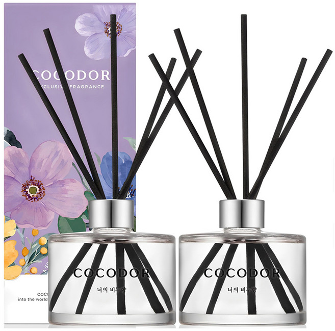 코코도르 퍼퓸 디퓨저, 너의비누향, 200ml, 2개