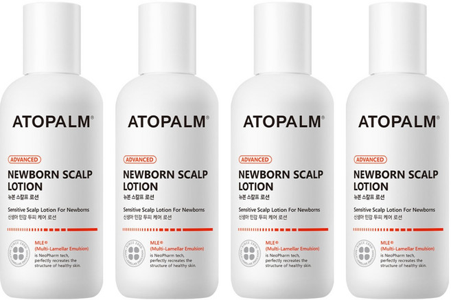 아토팜 유아용 뉴본 스칼프 로션, 100g, 4개