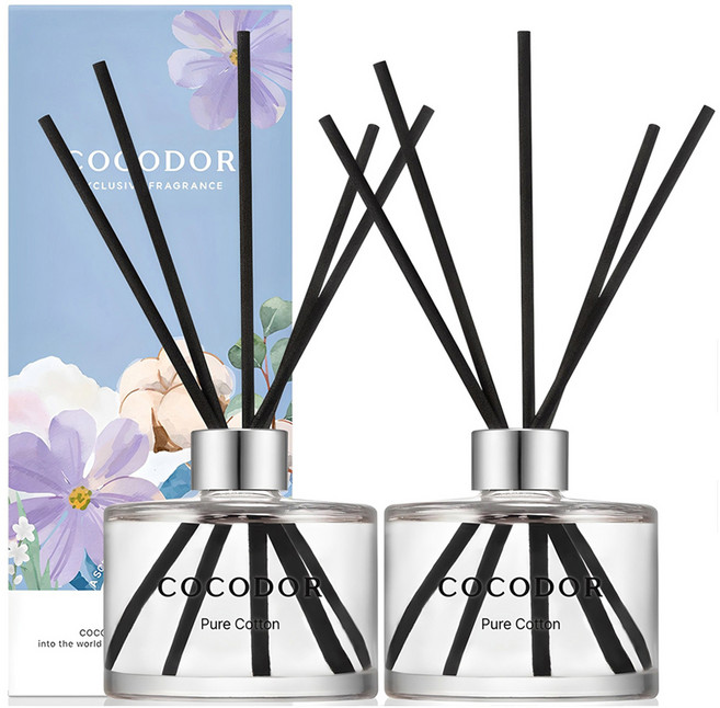 코코도르 퍼퓸 디퓨저, 퓨어코튼, 200ml, 2개