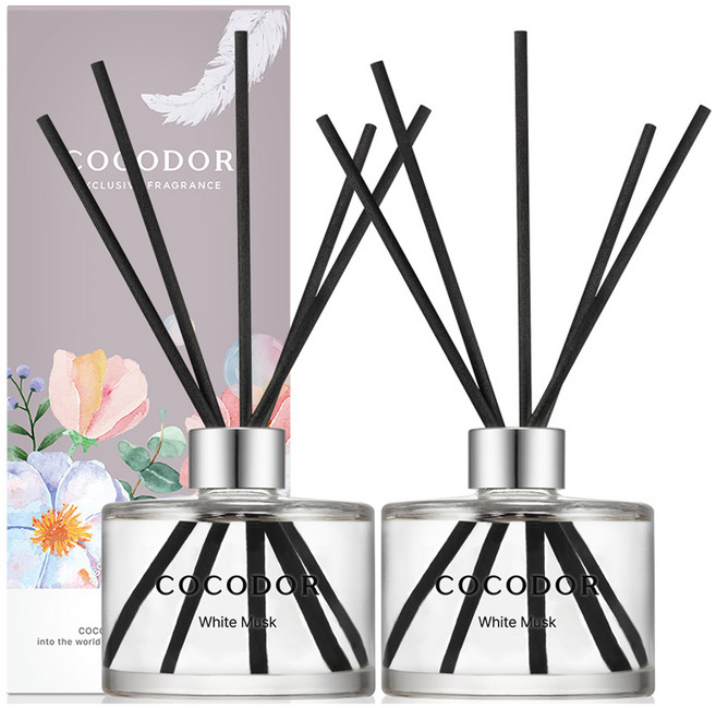 코코도르 퍼퓸 디퓨저, 화이트머스크, 200ml, 2개
