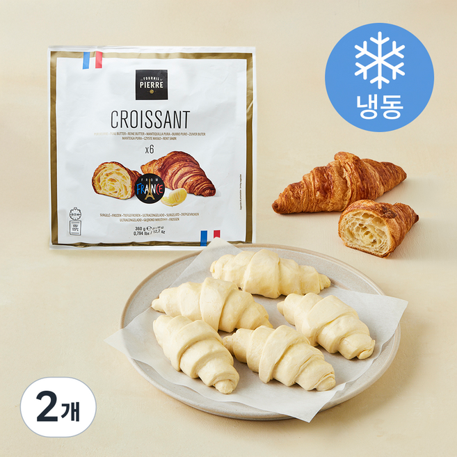 르푸닐드피에르 크로아상 (냉동), 60g, 2개, 6개입