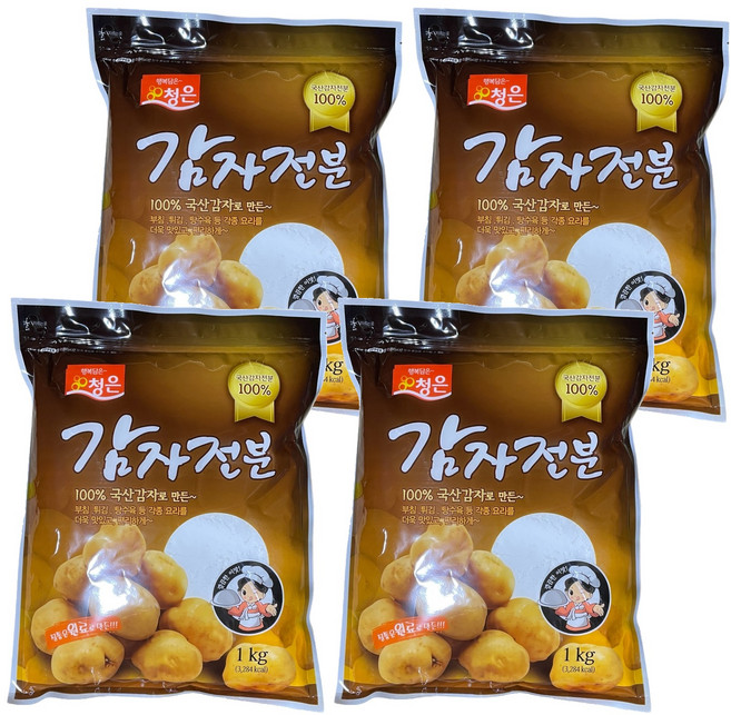 청은에프엔비 감자전분, 1kg, 4개