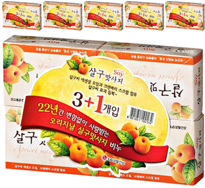 살구맛사지 비누, 100g, 24개