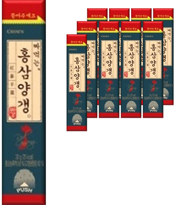 크라운 짜먹는 홍삼 양갱, 30g, 10개