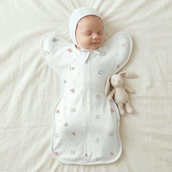 도도앤뉴 신생아용 순면 스와들 속싸개 M