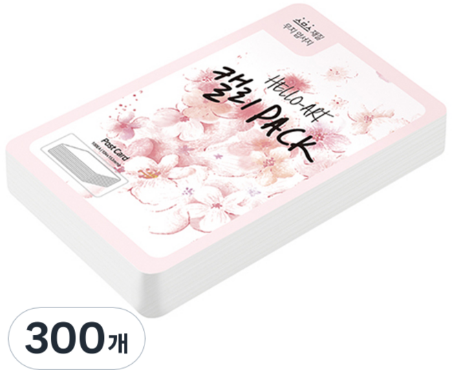 종이문화 헬로우 아트 캘리팩 두꺼운 스므스 엽서 200g 30 스노우화이트, 104 x 153 mm, 300개