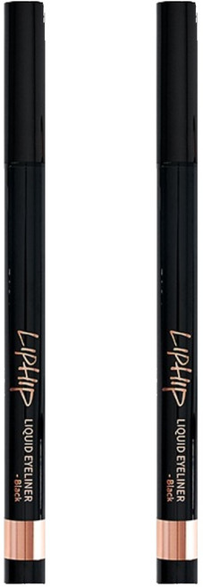 LIPHIP 液體眼線筆 0.6g, 黑色, 2個