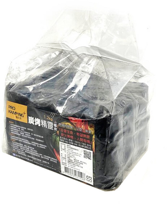 PRO KAMPING 領航家 精靈椰炭 1.2KG, 1袋