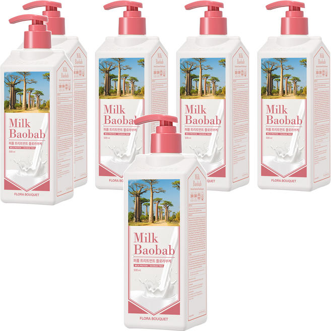 밀크바오밥 트리트먼트 플로라부케, 500ml, 6개