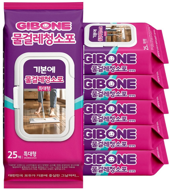 기본에 물걸레 청소포, 6개