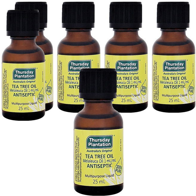 Thursday Plantation 星期四農莊 茶樹精油100%, 25ml, 6瓶