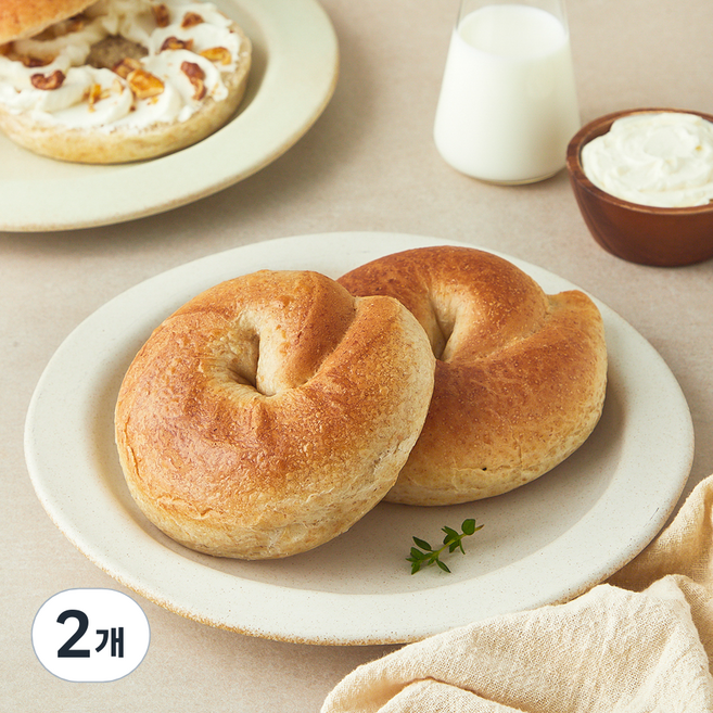 그래밀 알곡그대로눌러내린 통밀 베이글, 60g, 2개, 2개입