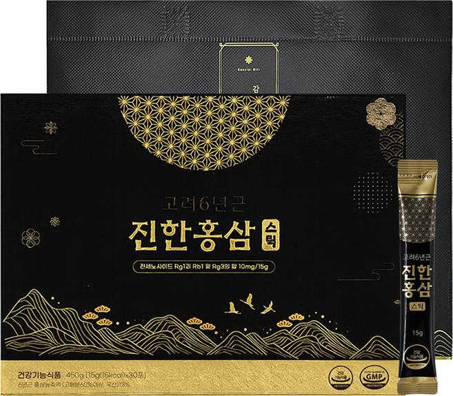 대한홍삼 고려6년근 진한 홍삼스틱 + 쇼핑백, 450g, 1개