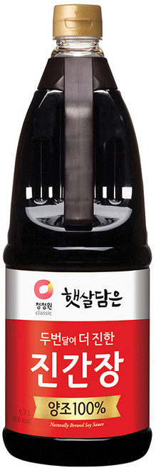청정원 두번달여 더 진한 진간장, 1.7L, 1개