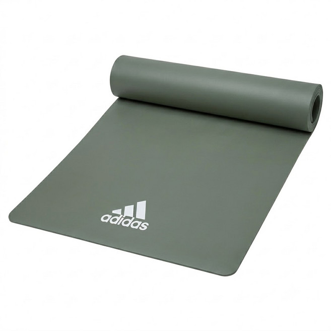 adidas 愛迪達 輕量波紋瑜珈墊 500g, 草原綠, 1個
