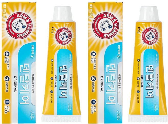 암앤해머 덴탈케어 오리지널 치약, 127g, 2개 - 쿠팡