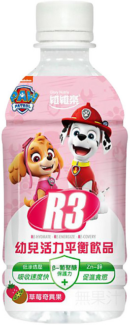 Glory Nutria 維維樂 R3幼兒活力平衡飲 草莓奇異果口味, 350ml, 1瓶