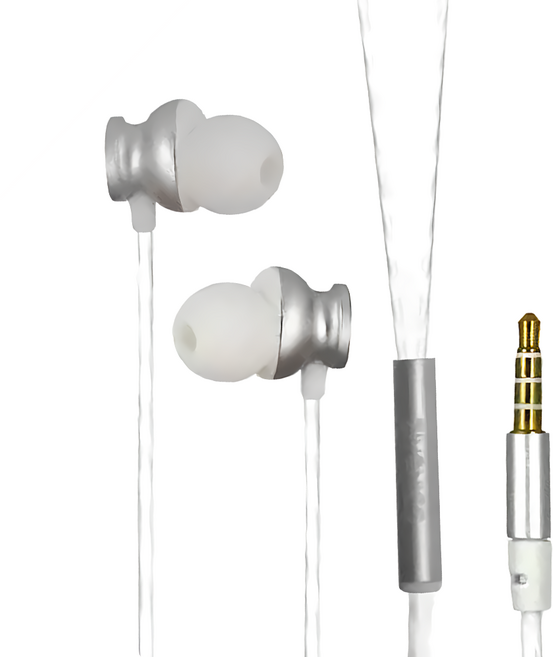 TWHAMMER 焊馬 Wired 入耳式 耳機 磁吸 鋁合金 線控 麥克風 3.5mm 銀色 CY-H5731