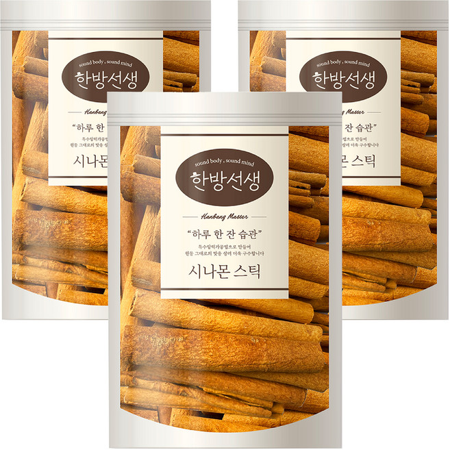 한방선생 시나몬스틱, 100g, 3개
