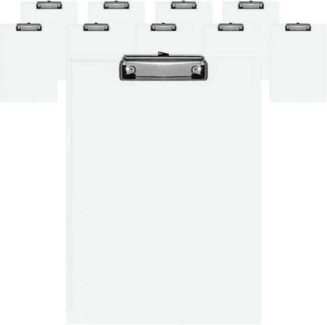 영오 크리스탈 클립보드 A4, 백색, 10개