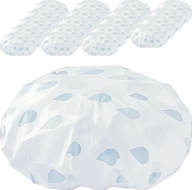 小麥購物 點點浴帽 加厚款 Y357 15g, 20個, 顏色隨機