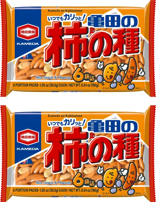 카메다 카키노타네 스낵 6p, 180g, 2개 - 쿠팡