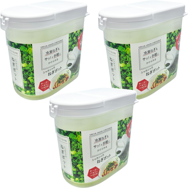 suruga 蔥花冷凍保存器-350ml, 3入, 1組