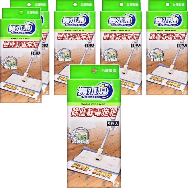 NEXCLEANS 舞水痕 除塵靜電拖把 RT-C3445, 6組