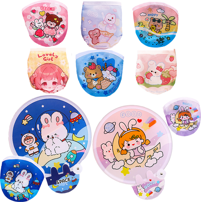 해피아이몰 접이식 부채, 랜덤발송, 8개