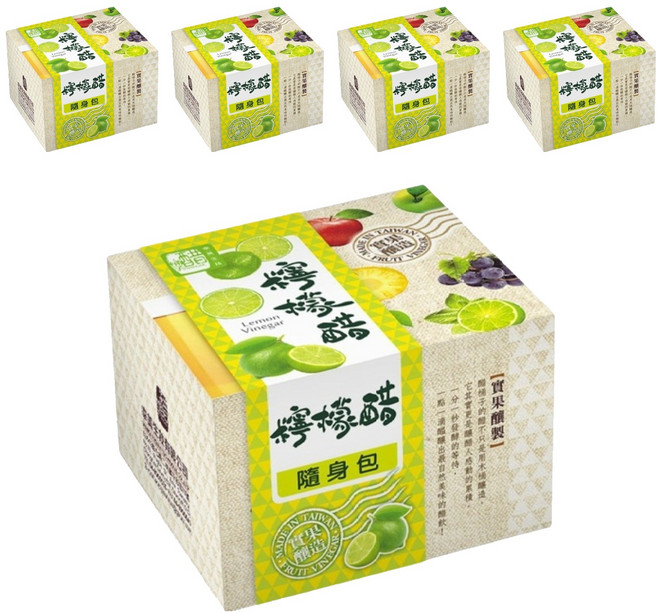 醋桶子 果醋隨身包 檸檬醋, 330ml, 5盒