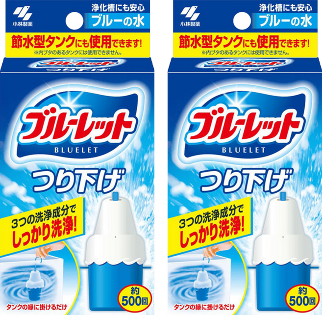 KOBAYASHI 小林製藥 BLUELET 馬桶水箱用 懸掛式清潔劑, 30g, 2盒