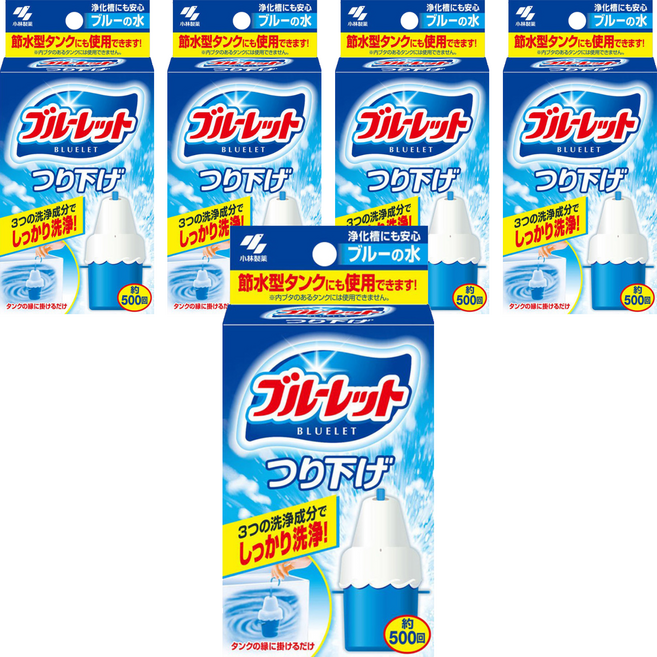 KOBAYASHI 小林製藥 BLUELET 馬桶水箱用 懸掛式清潔劑, 30g, 5盒