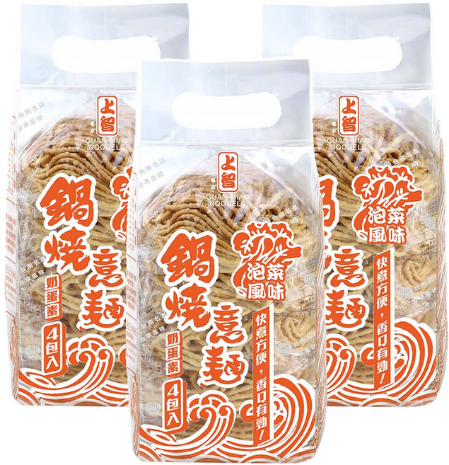 上智 鍋燒意麵 泡菜風味, 280g, 3袋