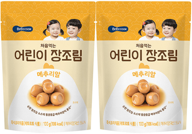 베베쿡 처음먹는 장조림, 100g, 2개, 장조림 메추리알