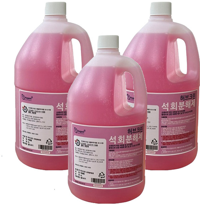 허브크린 석회분해제, 4L, 3개