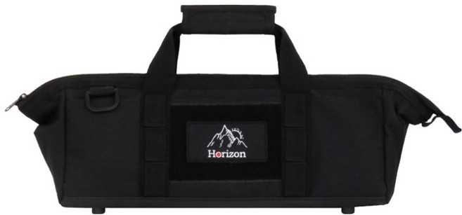 Horizon 天際線 黑化野營收納袋 營釘工具包 8L 內有金屬支架 不軟塌, 極致黑, 1個