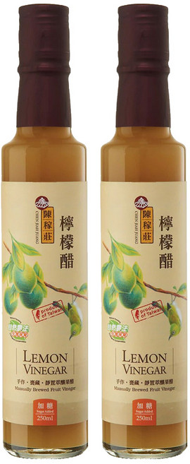 陳稼莊 檸檬醋 加糖, 250ml, 2瓶