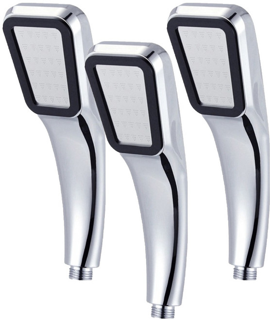 제이스홈 고압절수 300홀 사각 샤워기 JSH010, 3개, 실버