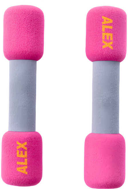 ALEX SPORTS 丹力 韻律無套啞鈴 C-0702 F 紫紅色 6歲以上 2入, 2lb, 1組