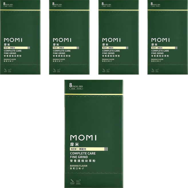 momi 摩米 營養護極幼草粉 香蕉味 8包, 64g, 5盒