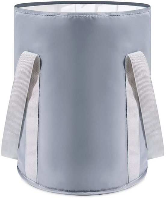 AHOYE 五層保溫摺疊泡腳袋 36 x 30 x 30cm 22L, 灰色, 1個