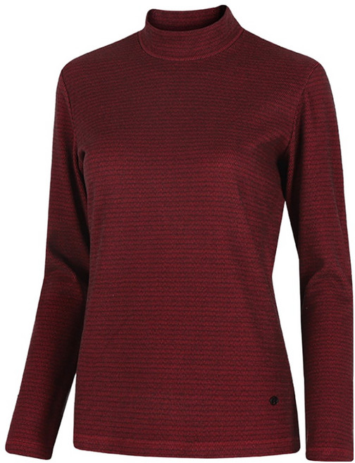 프로월드컵 여성용 긴팔 데일리 반목티셔츠 Q422-3673