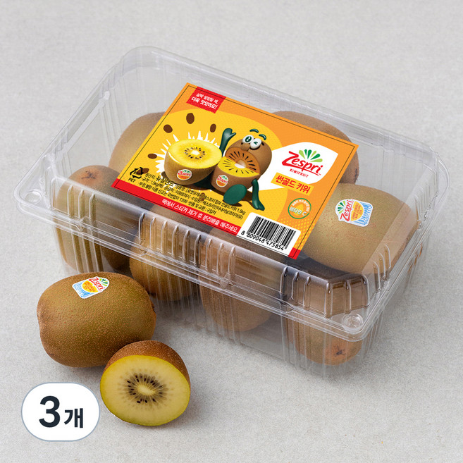 제스프리 썬골드키위 점보, 1.5kg, 3개