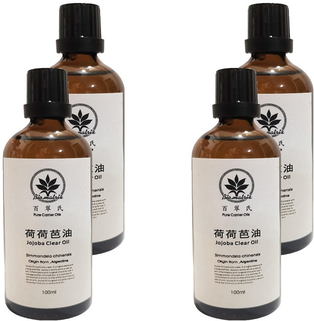 Bio-matrix 百翠氏 金黃荷荷巴油 基底油, 4瓶, 100ml
