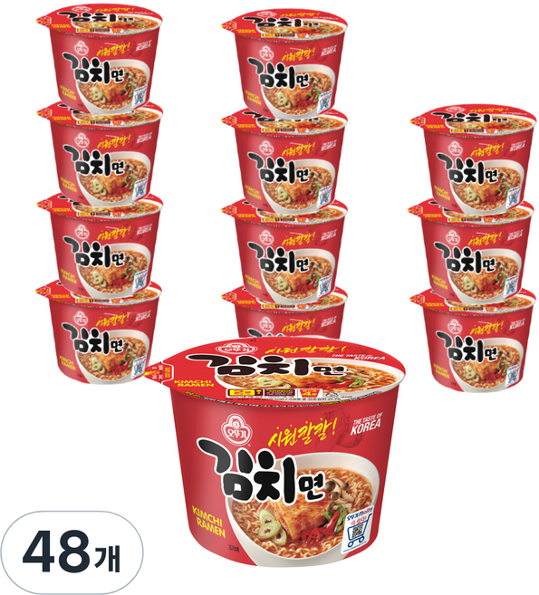 오뚜기 김치면 용기 105g, 48개