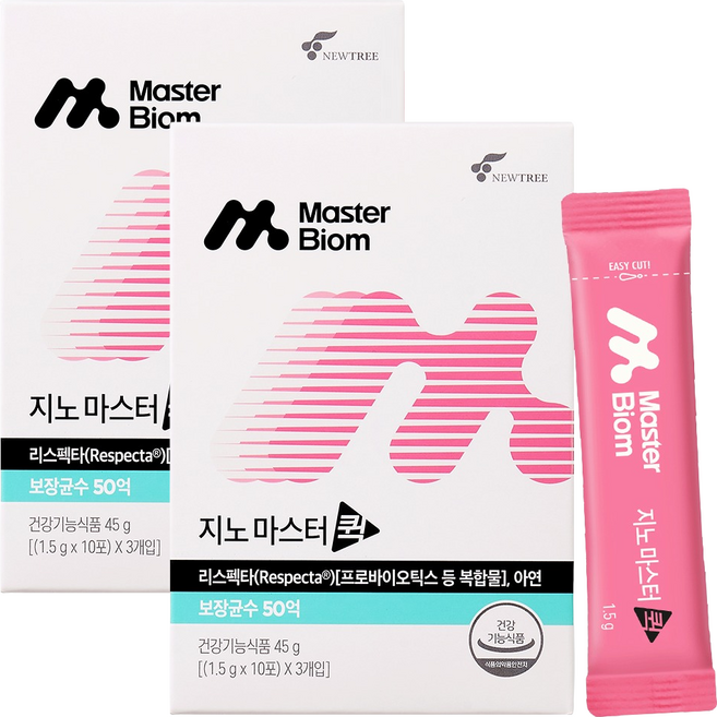 마스터바이옴 뉴트리 지노마스터 퀵 30p, 45g, 2개