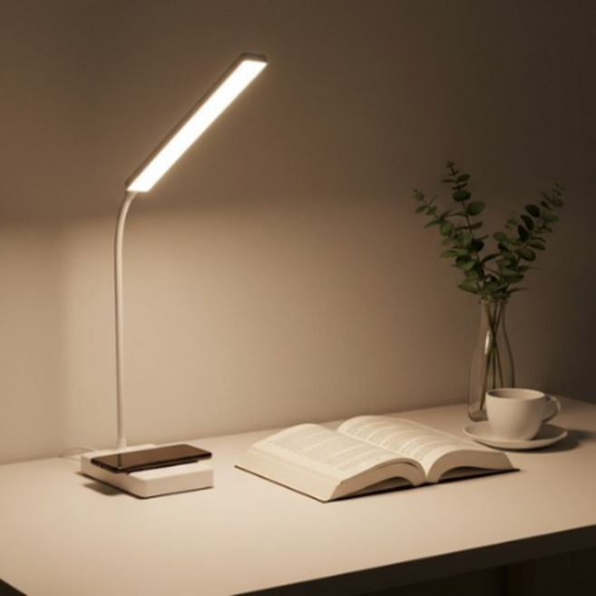 레나에너지 다기능 접이식 LED 스탠드, 화이트