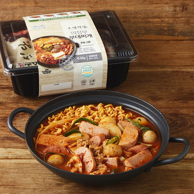 오뎅식당 의정부 부대찌개 밀키트 2인분, 630g, 1개