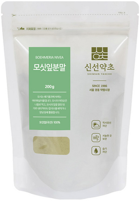 신선약초 모싯잎분말, 200g, 1개