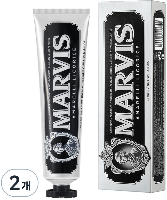마비스 아마렐리 리코리스 치약, 85ml, 2개